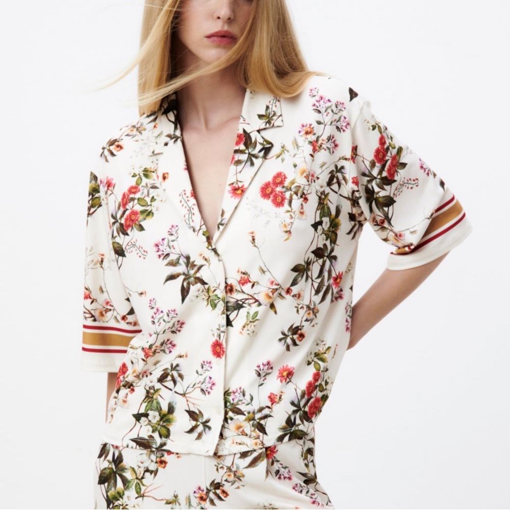 Zara Floral Print Blouse